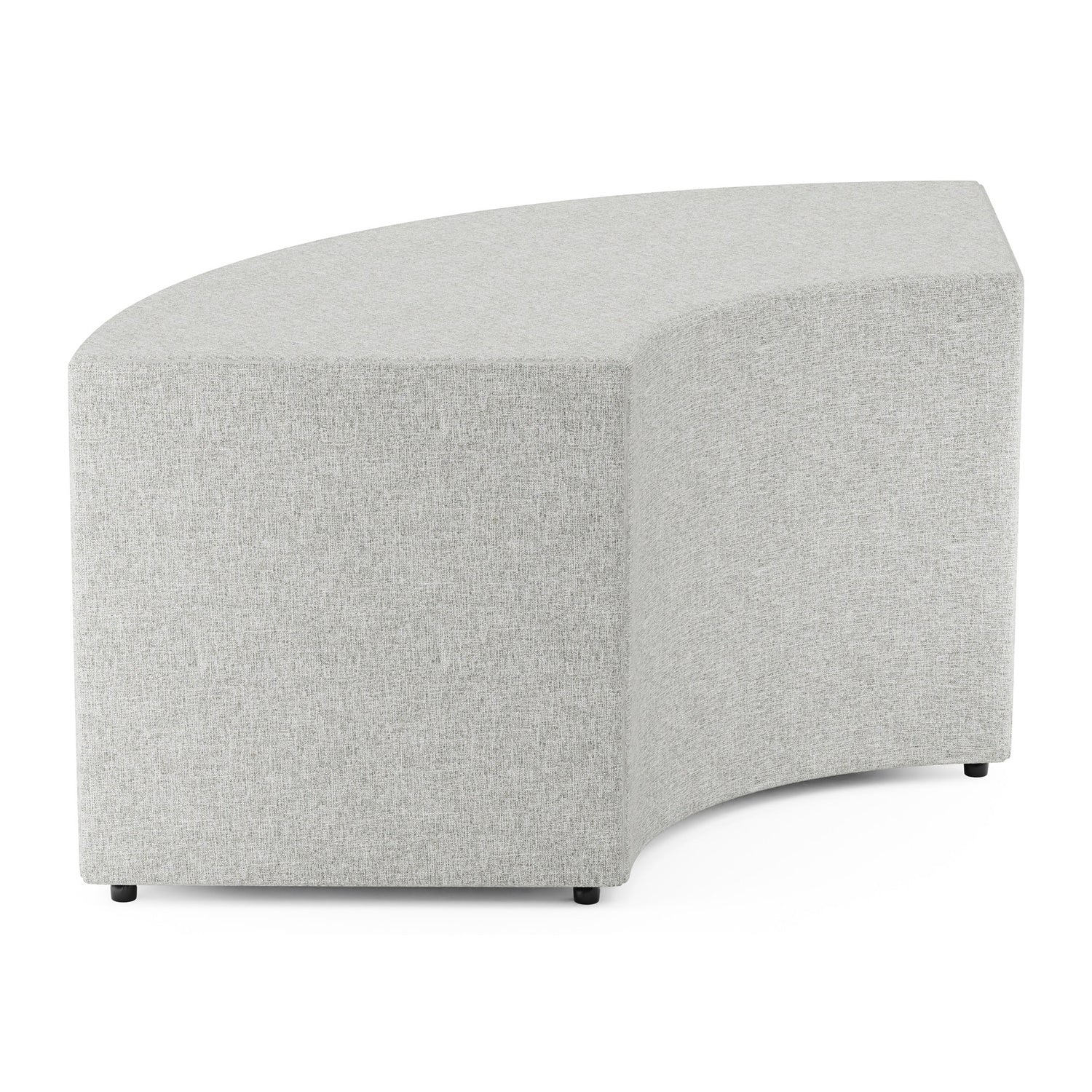 Flexxform Rae Ottoman — 18''H 90° Curved — 44.75" × 18" × 18" — RAE18