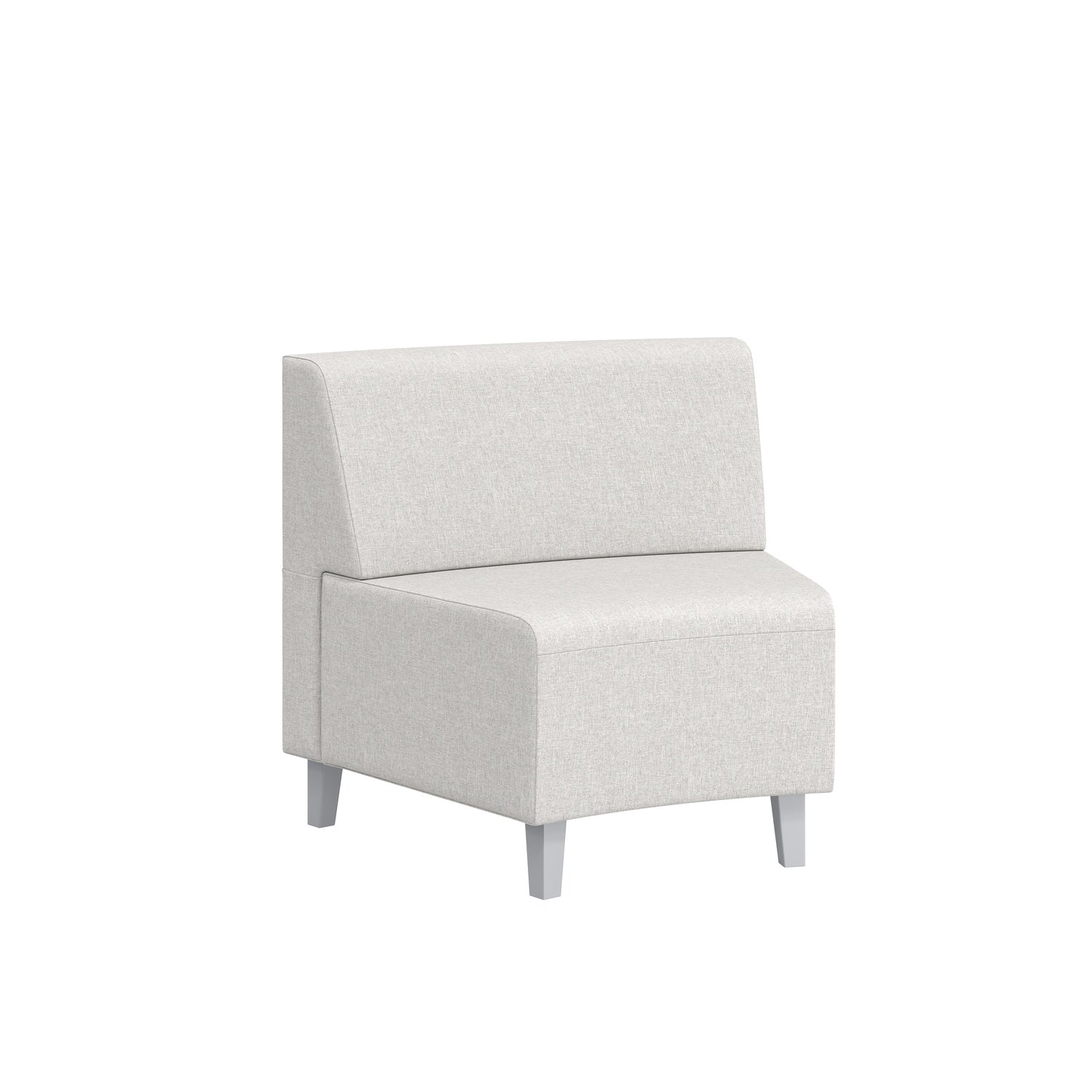 Ace 30° Inside Curve Modular Seat – standard size. Upholstery shown is illustrative; choose fabric and colour separately.