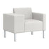 Flexxform Thk + Thn Square — One Seat with Thick Right Arm — 38" × 26" × 31" — TTS1-TR