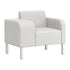 Flexxform Thk + Thn Waterfall — One Seat with Thick Right Arm — 38" × 26" × 31" — TTW1-TR