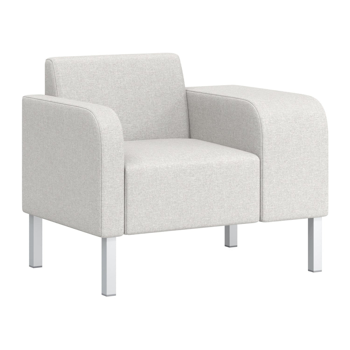 Flexxform Thk + Thn Waterfall — One Seat with Thick Left Arm — 38