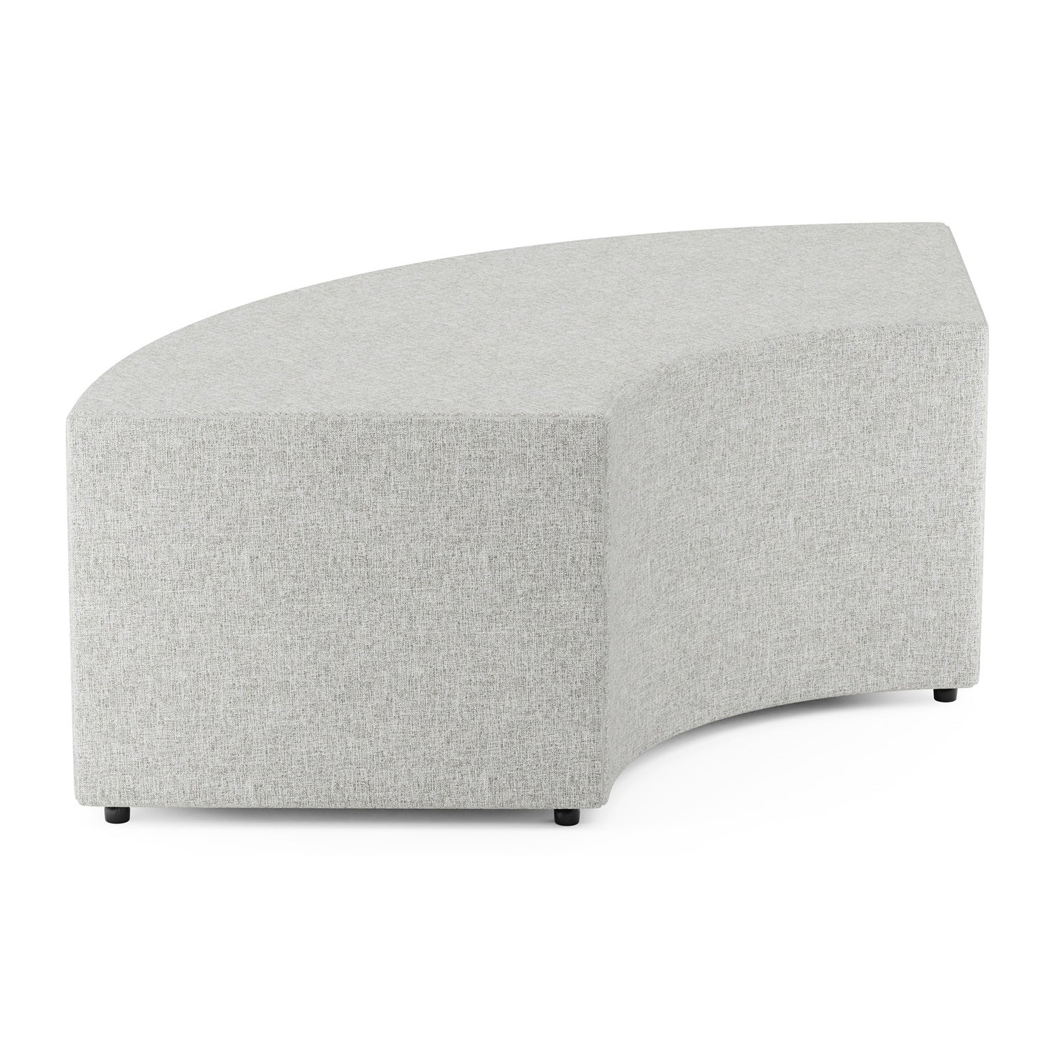 Flexxform Rae Ottoman — 14''H 90° Curved — 44.75" × 18" × 14" — RAE14