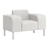 Flexxform Thk + Thn Waterfall — One Seat with Thick Arms — 46" × 26" × 31" — TTW1-TT