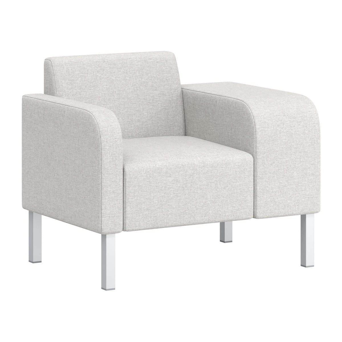 Flexxform Thk + Thn Waterfall Junior — Junior One Seat with Thick Left Arm — 29.75