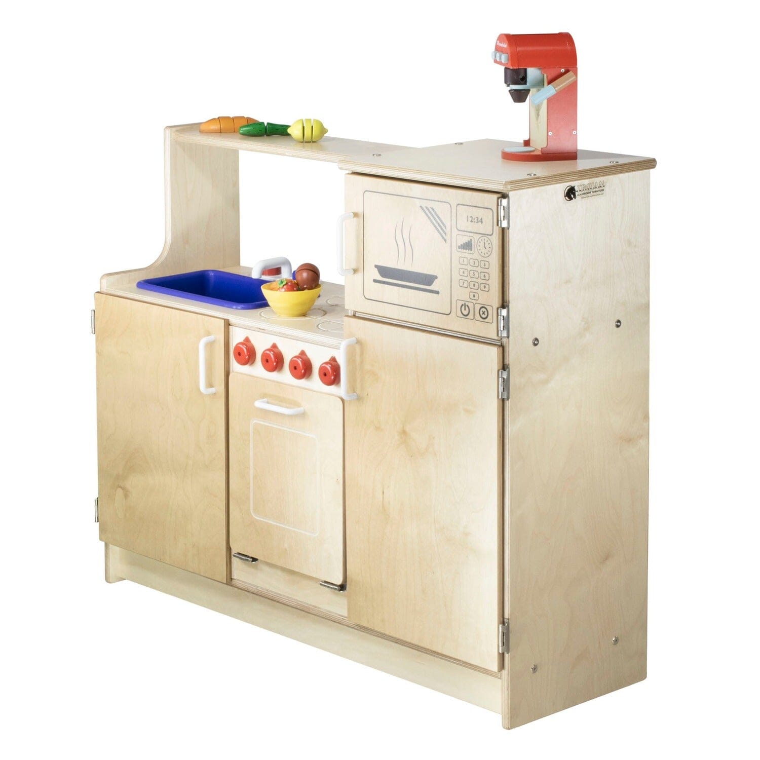 Four in One Play Kitchen | Trojan Classroom Furniture Interactive Play Furniture Trojan Classroom Furniture 