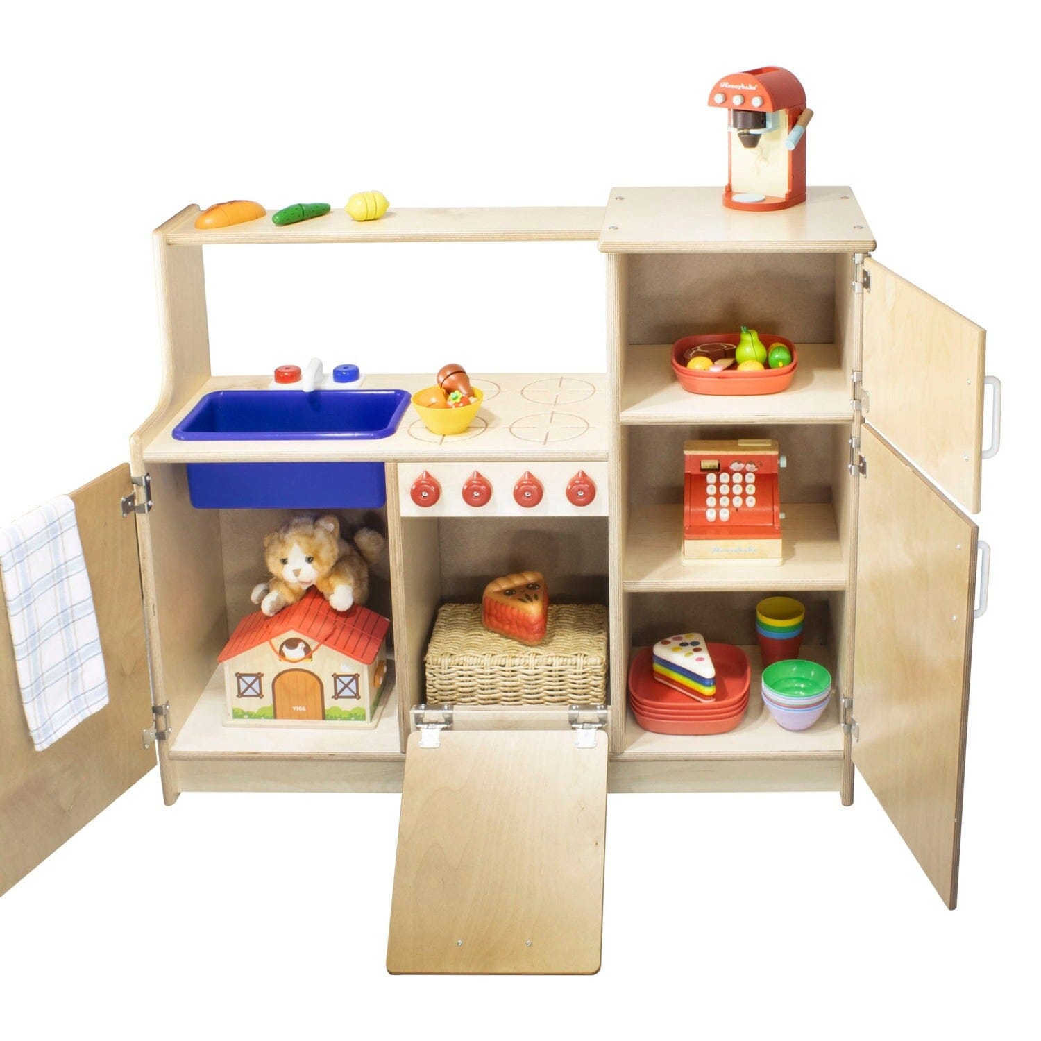 Four in One Play Kitchen | Trojan Classroom Furniture Interactive Play Furniture Trojan Classroom Furniture 