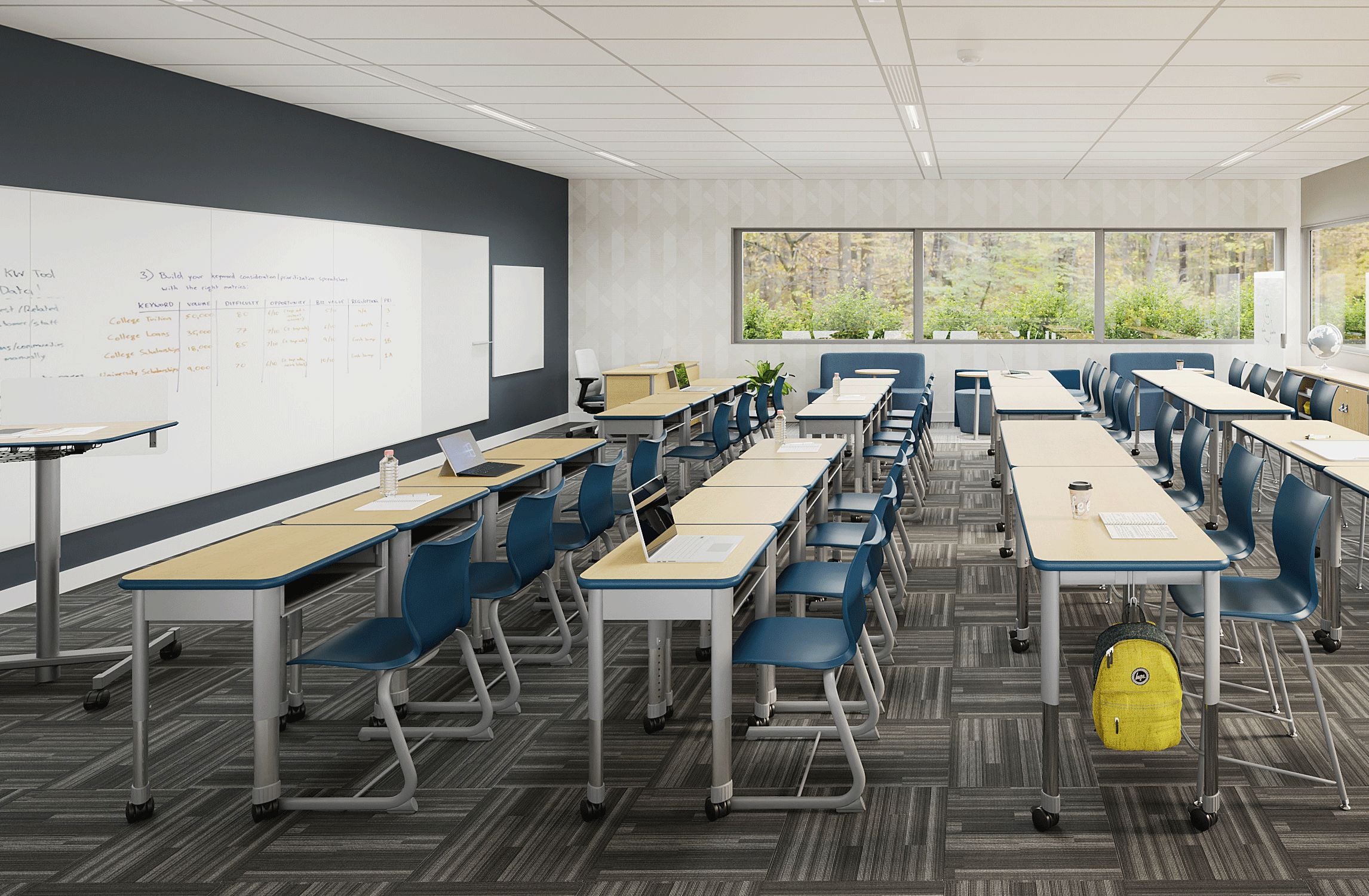 Groove Cantilever Student Chair | Smith System | Ergonomic School Seating Classroom Chairs, Stack Chairs, Student Chairs, Cafe Chairs Smith System 