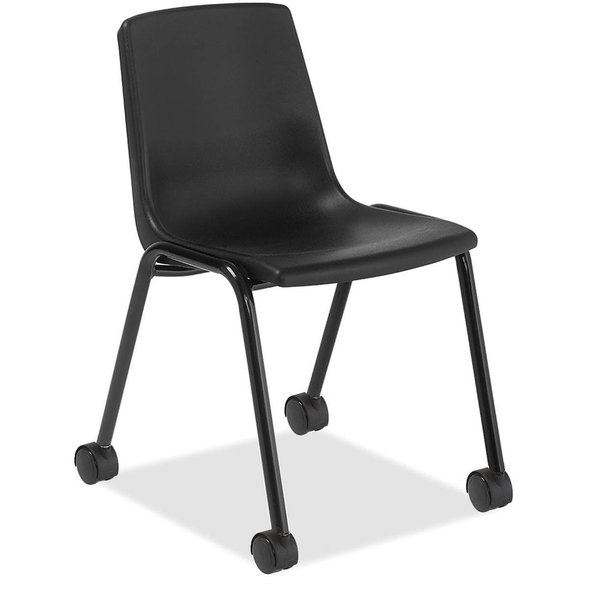Black Honor Roll caster chair with black frame