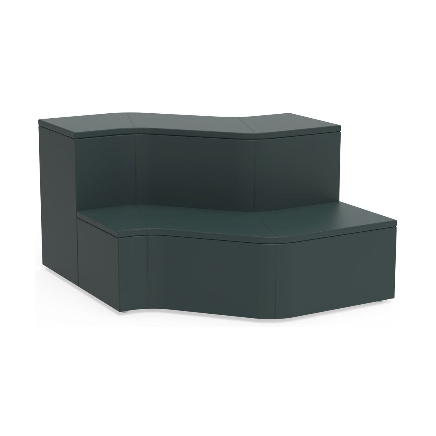 KI Clamber Tiered Seating: Two-tier S-curve