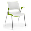 KI Doni Four Leg Stack Chair | Arm or Armless | Caster Option Guest Chair, Cafe Chair, Stack Chair KI 