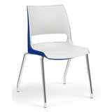 KI Doni Four Leg Stack Chair | Arm or Armless | Caster Option Guest Chair, Cafe Chair, Stack Chair KI 