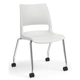 KI Doni Four Leg Stack Chair | Arm or Armless | Caster Option Guest Chair, Cafe Chair, Stack Chair KI 