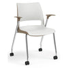 KI Doni Four Leg Stack Chair | Arm or Armless | Caster Option Guest Chair, Cafe Chair, Stack Chair KI 