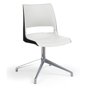 KI Doni Guest Chair | Four-star Swivel Base | 2 Tone Shell Guest Chair KI 