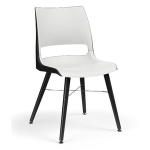 KI Doni Guest Chair | Tapered Leg | 2 Tone Shell Guest Chair, Cafe Chair KI 