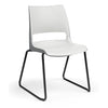 KI Doni Sled Base Chair | Arms or Armless | 2 Tone Shell Color Guest Chair, Cafe Chair, Stack Chair KI 