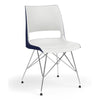 KI Doni Wire Tower Leg Base | 2 Tone Seat Shell | Armless Guest Chair, Cafe Chair, Stack Chair KI 