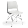 KI Doni Wire Tower Leg Base | 2 Tone Seat Shell | Armless Guest Chair, Cafe Chair, Stack Chair KI 