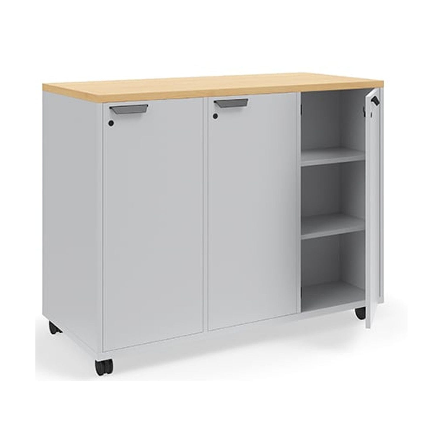 KI Ruckus Storage: Double-face 3×3 cubbies with doors