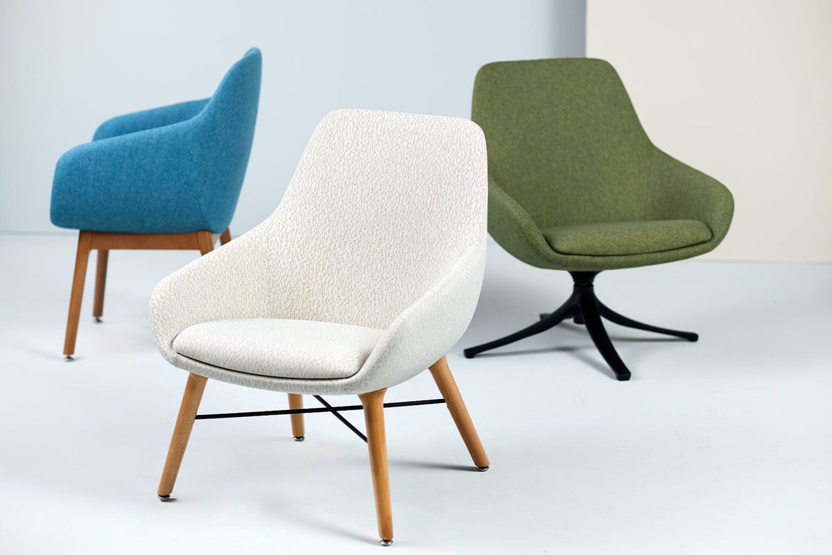 Lilly Midback Lounge Chair Lounge Seating 9to5 Seating 