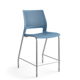 Lumin 4-Leg Stackable Stool | Durable Upholstered & Plastic Options | Arm or Armless Stools SitOnIt 