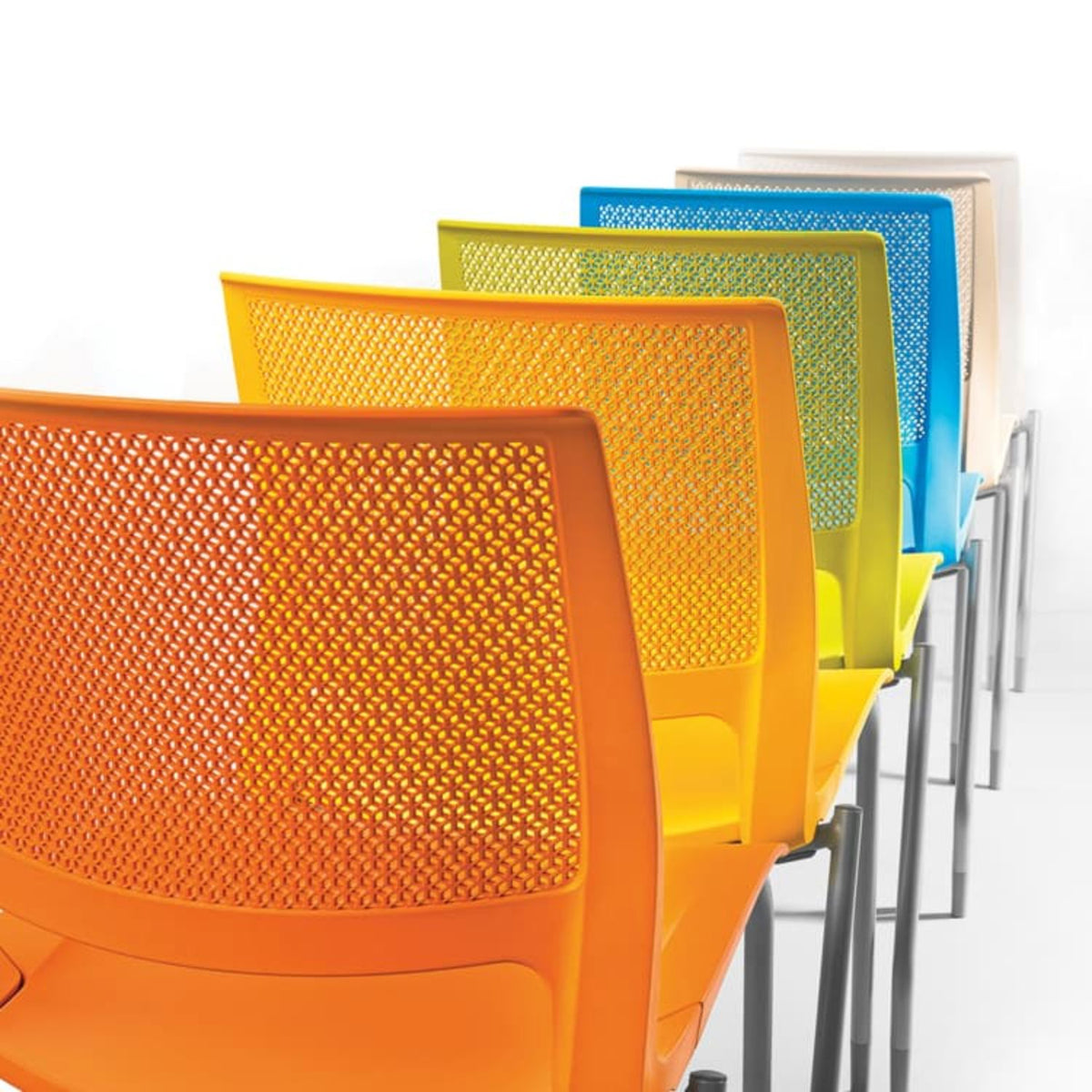 Lumin Wire Rod Stackable Chair for Schools | Contemporary Classroom & Library Seating Guest Chair, Cafe Chair, Stack Chair SitOnIt 