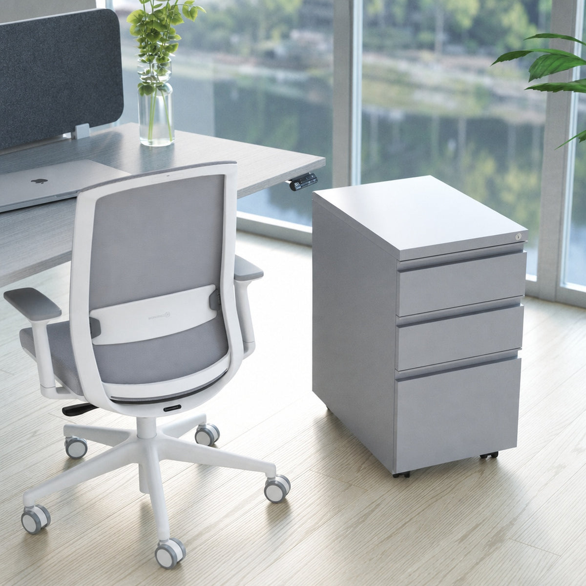 Milo Metal Storage by Workspace48 — manufacturer illustration; optional components may be shown