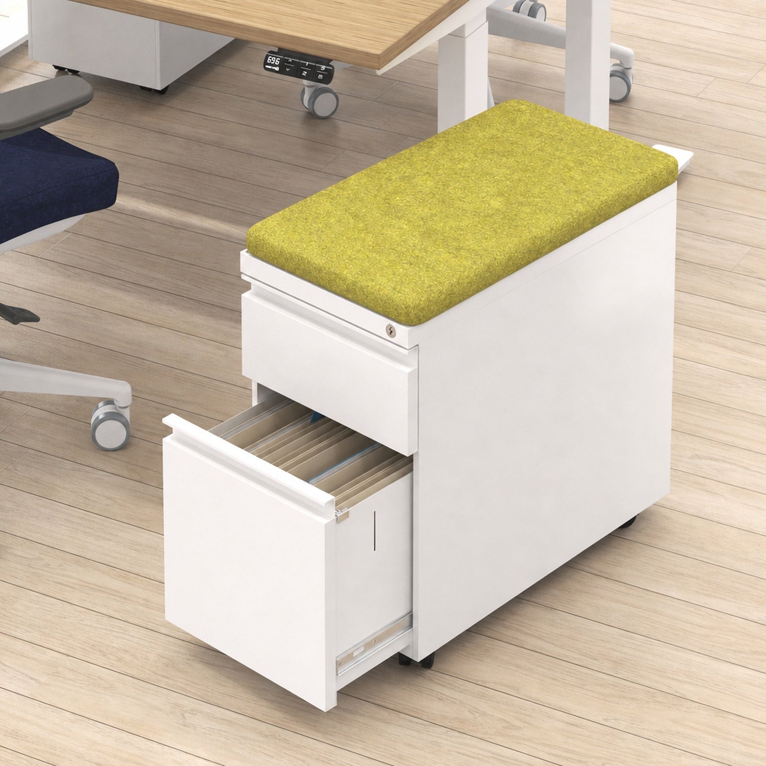 Milo Metal Storage by Workspace48 — manufacturer illustration; optional components may be shown