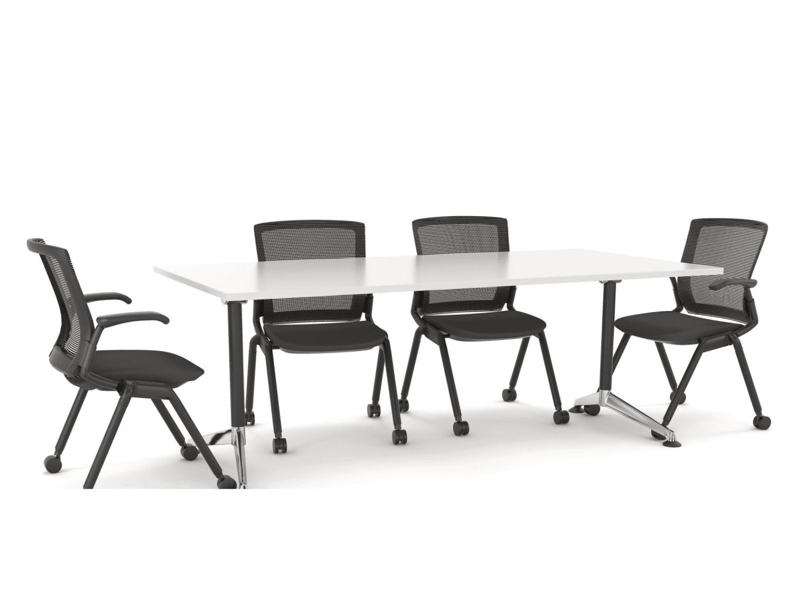 Modulus Rectangular Meeting Tables - Sleek, Functional, Professional Design Conference Table, Meeting Table Workspace 48 