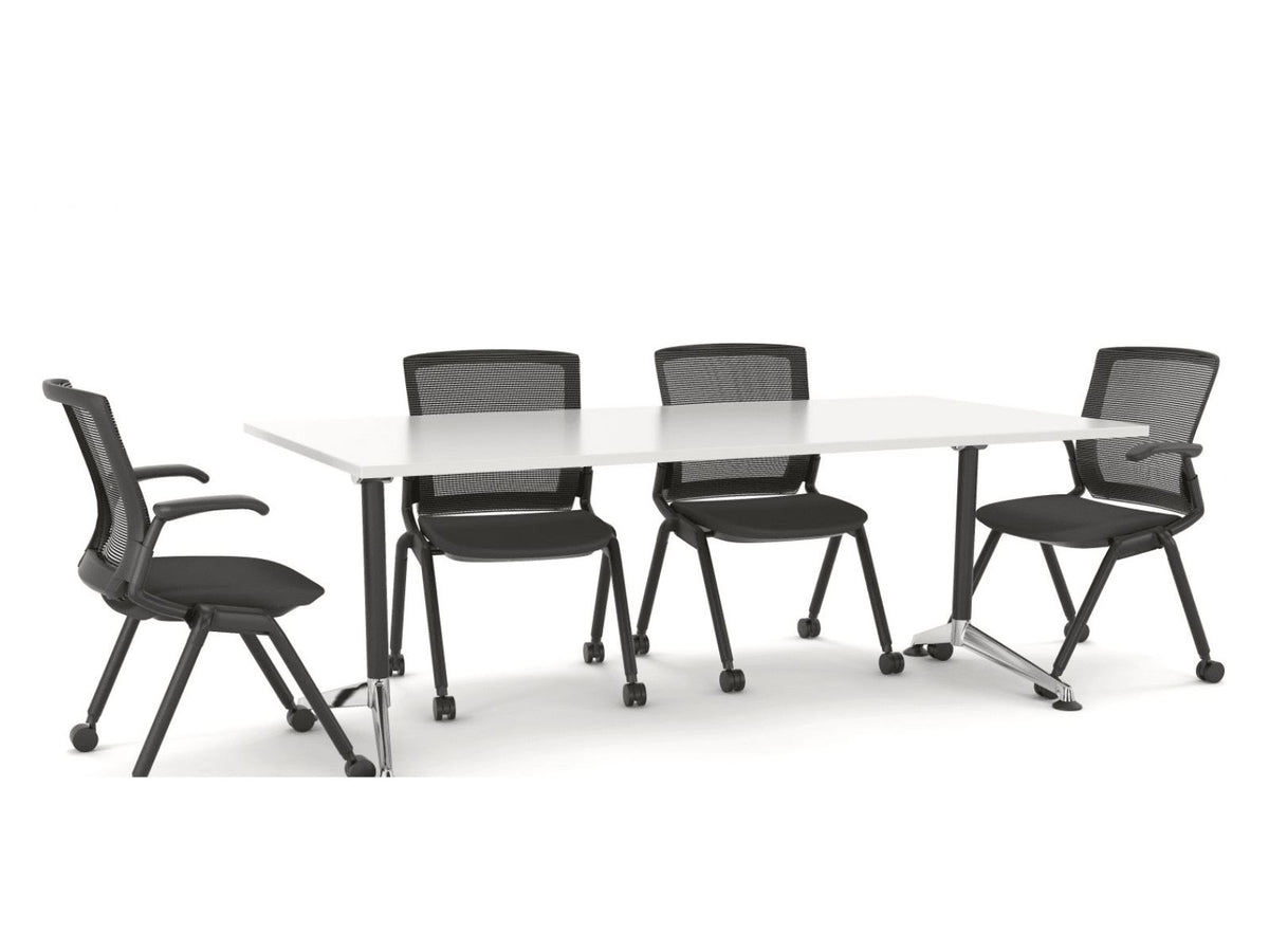 Modulus Rectangular Meeting Tables - Sleek, Functional, Professional Design Conference Table, Meeting Table Workspace 48 