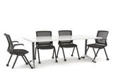Modulus Rectangular Meeting Tables - Sleek, Functional, Professional Design Conference Table, Meeting Table Workspace 48 
