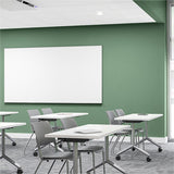 MURO Heavy-Duty Classroom Magnetic Porcelain Whiteboard Magnetic Whiteboard Fellowes 