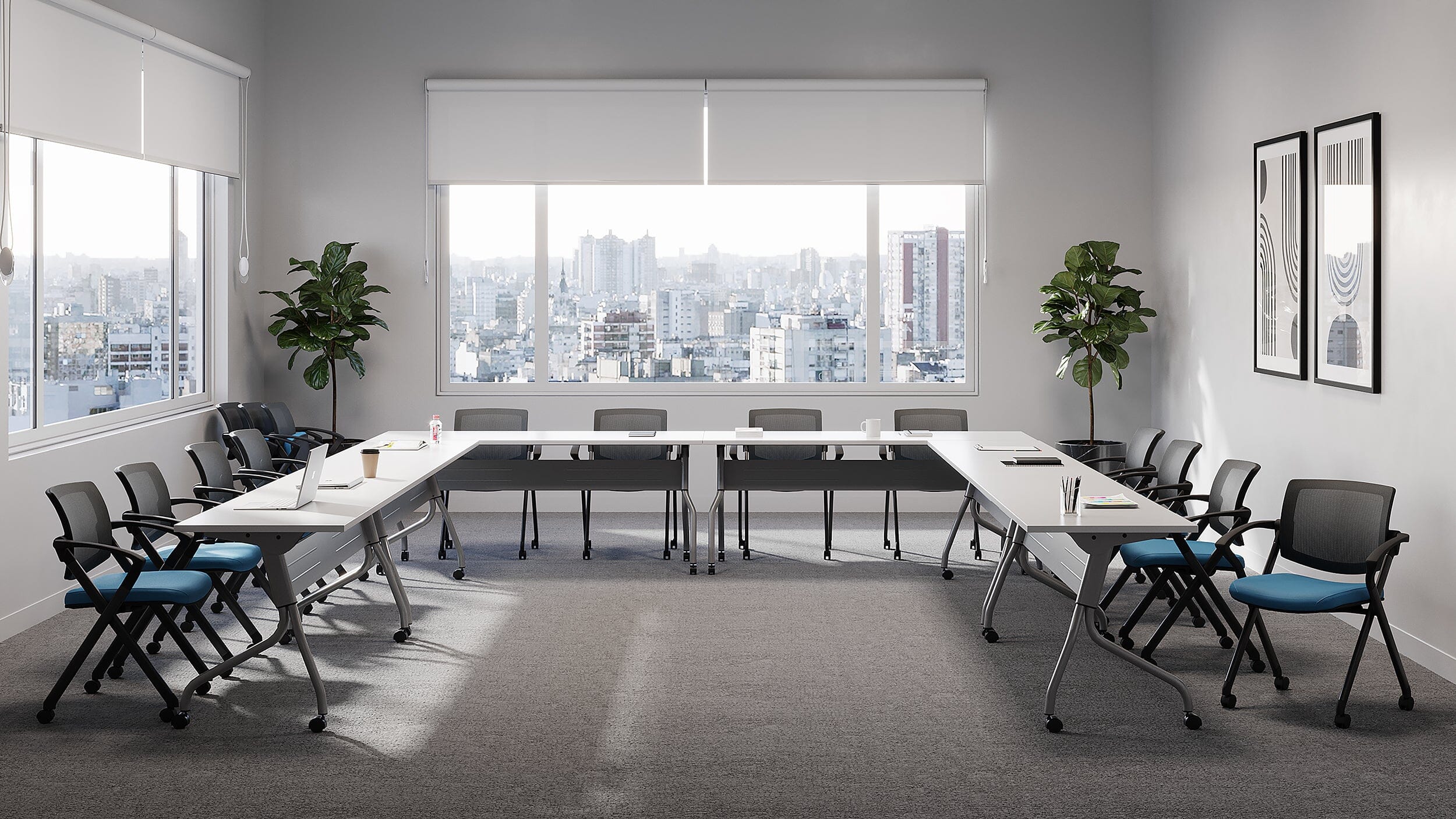 Newland | Flip-Top Training Tables Flip Top Table OfficesToGo 