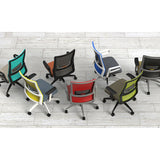 Novo Ergonomic Mesh Back Stool for Schools | Mid-Back Task Stool with Fabric Seat Stools SitOnIt 