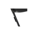 Close-up of plastic folding chair hinge and locking mechanism