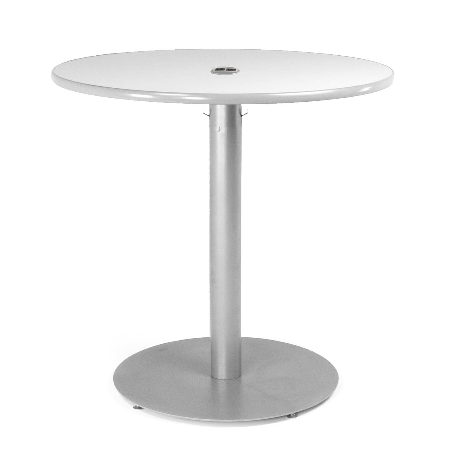 Cafe Table Round Top, Circular Base — 30" Circular Base @ 42" Standing Height, with 42" round top.