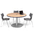 Cafe Table Round Top, Circular Base — 30" Circular Base @ 29" Sitting Height, with 42" round top.
