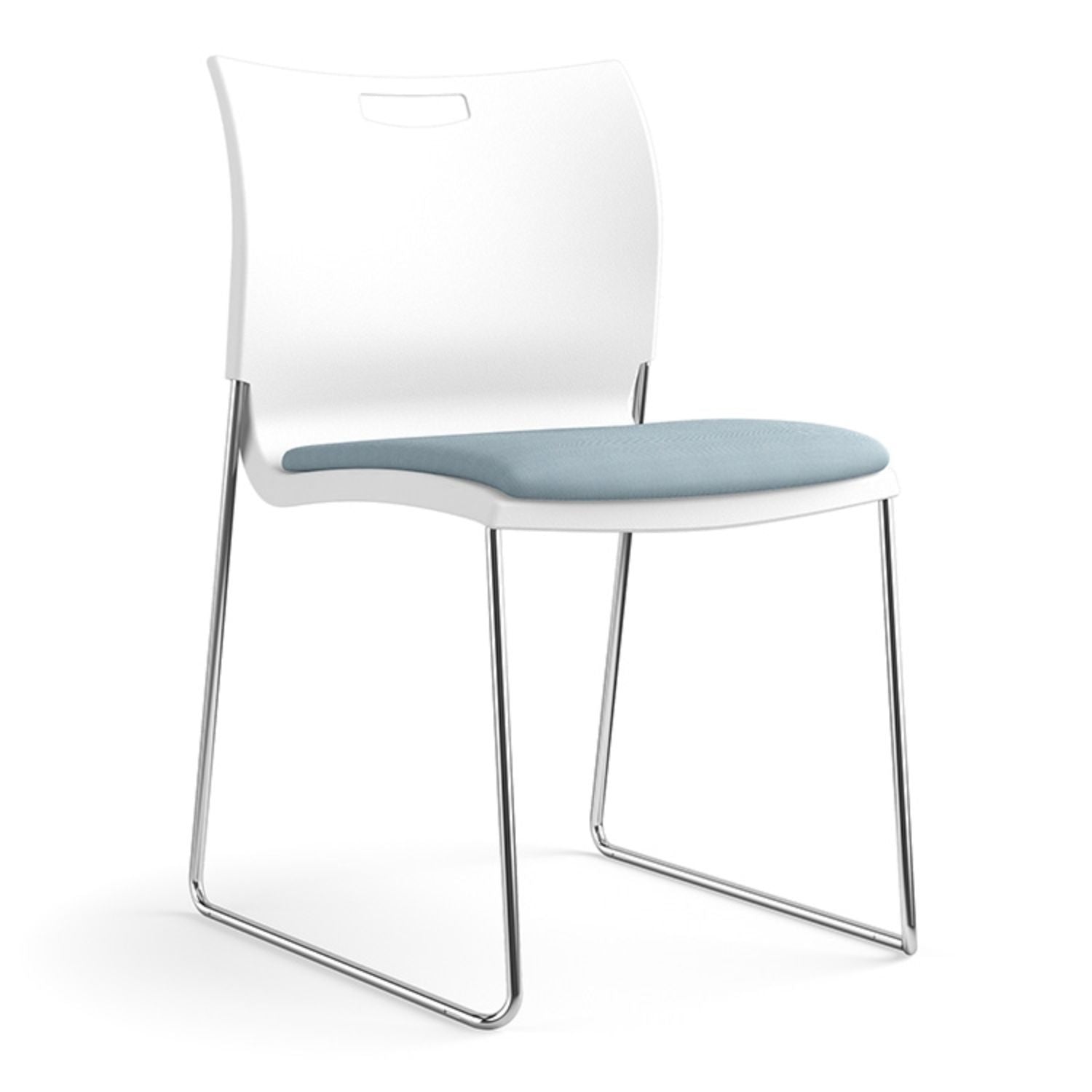 Rowdy Stackable Chair – Durable Plastic & Wire Frame Seating Guest Chair, Cafe Chair, Stack Chair SitOnIt 