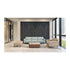 Lumo sofa in Mayer Haven Powder, Neo wood grain finish, Lumo settee and bench with Momentum Caravan Milkweed, Neo wood grain finish