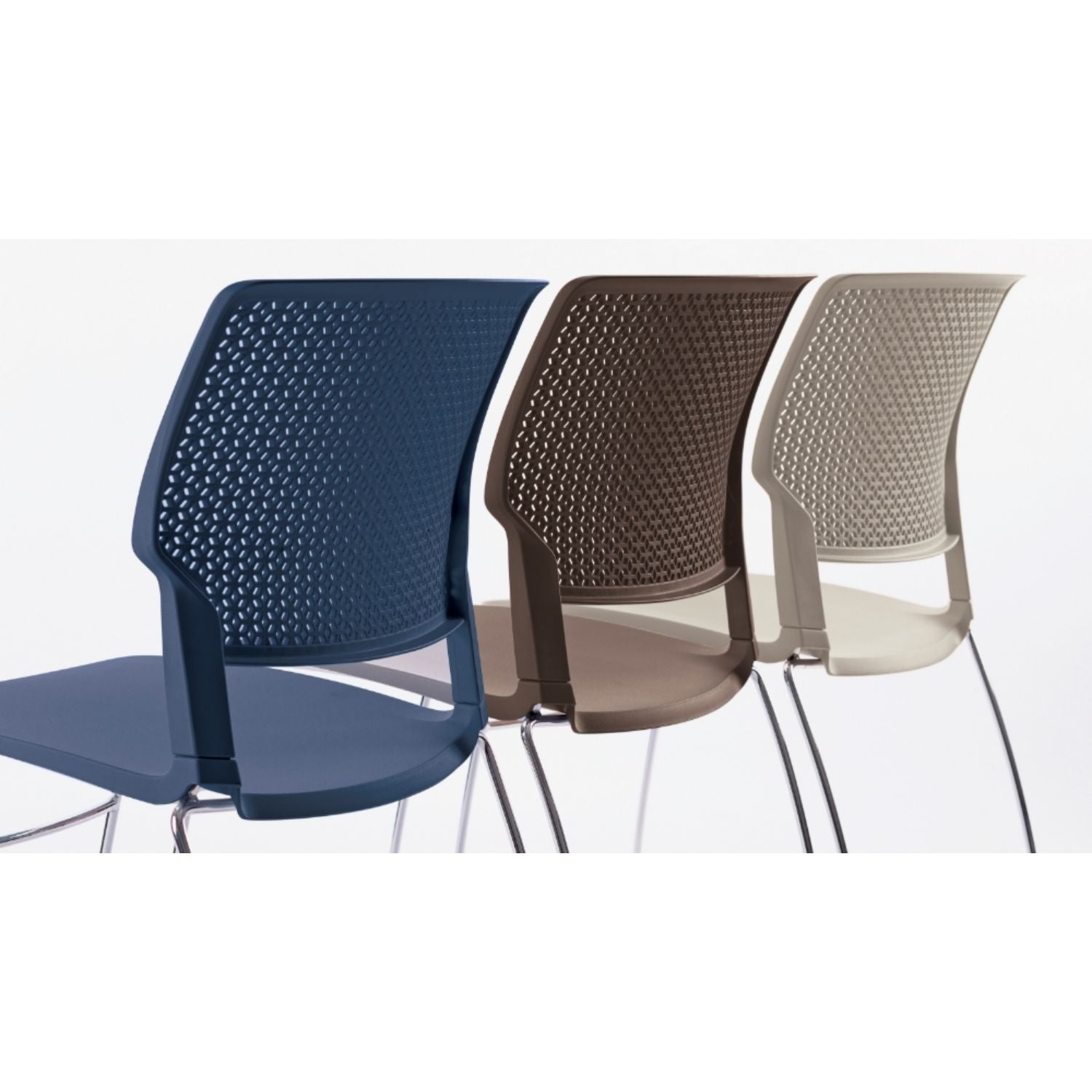 SitOnIt Orbix Wire Rod Chair | Plastic Shell, Arm or Armless Guest Chair, Cafe Chair, Stack Chair SitOnIt 