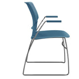 SitOnIt Orbix Wire Rod Chair | Plastic Shell, Arm or Armless Guest Chair, Cafe Chair, Stack Chair SitOnIt 