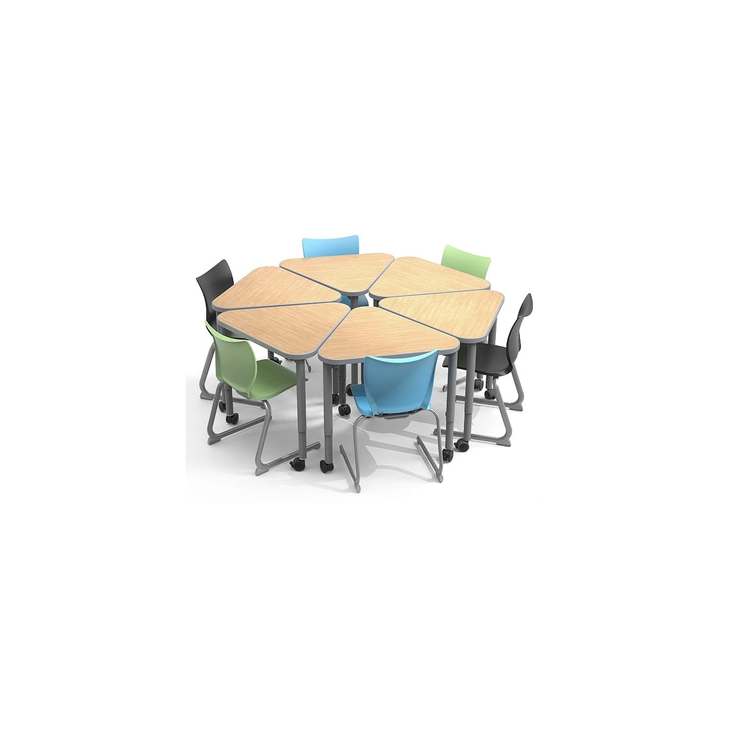 Elemental® Student Desk – Triangle — manufacturer product image