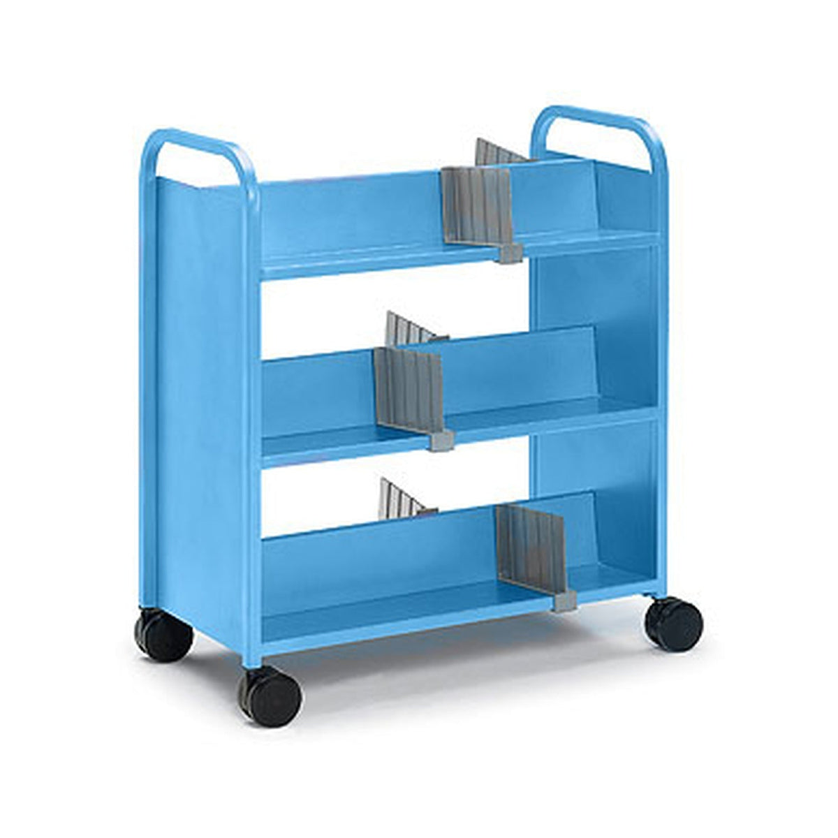 Booktruck, Six Sloping Shelf — manufacturer product image