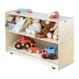 Straight Shelf Storage: Deep, Mobile | Trojan Classroom Furniture Shelving & Cabinets Trojan Classroom Furniture 