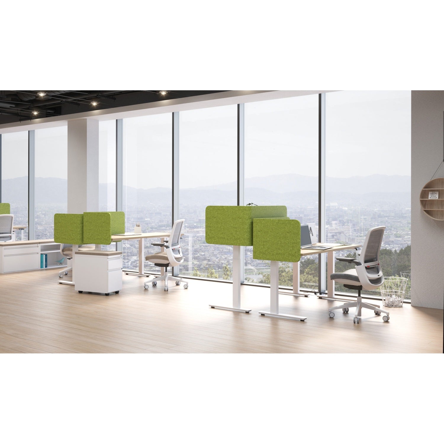 Versi Screen System by Workspace48 — manufacturer illustration; optional components may be shown