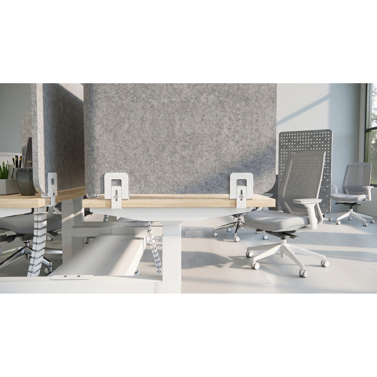 Versi Screen System by Workspace48 — manufacturer illustration; optional components may be shown