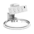 Current Desk Clamp/Under Mount Power Bar Power Solution SitOnIt White Desk Clamp Mount 