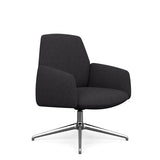 Envoi Midback Lounge Chair Lounge Seating SitOnIt Fabric Color Anthracite Auto Return Frame Color Polished Aluminum