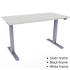ESI Triumph LX Electric Table 30 x 60 Height Adjustable Table ESI Ergo 60.0"w x 30.0"d Grey Matte Silver