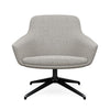 Gobi Midback Lounge Chair Midback Lounge Chair SitOnIt Fabric Color Platinum Auto Return Frame Color Charcoal